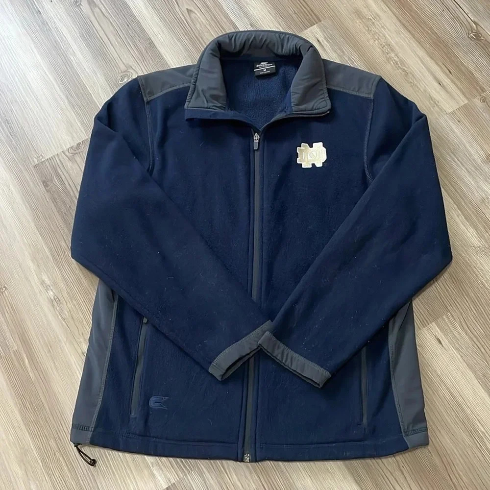 Notre Dame Fighting Irish Colosseum full zip jacket Logo Navy Men’s size M - Picture 4 of 13